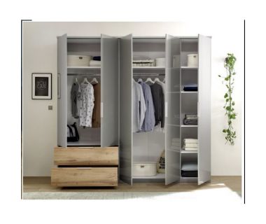 Шафа 5дв із шуфлядами, спальня Лінц, Міромарк, LI-15-GS