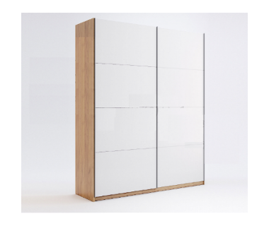 Шкаф-купе 1,5м, Двери глянец белый, модульна система Асти, Миромарк, AS-27-WB