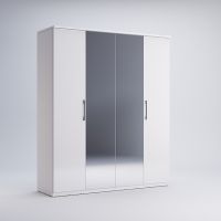 Шкаф 4дв зеркало, спальня Фемели, Миромарк, FM-14-WB