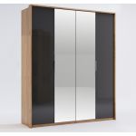 Шкаф 4дв зеркало, спальня Луна, Миромарк, LN-14-LV