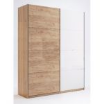 Шкаф-купе 1,5м, Двери дуб крафт/глянец белый, модульна система Асти, Миромарк, AS-29-WB