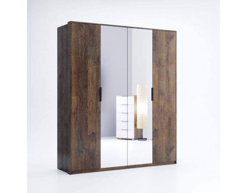 Шкаф 4дв, спальня Квадро, Миромарк, KV-14-OF