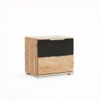 Тумба прикроватная 2шх, спальня Луна, Миромарк, LN-52-LV