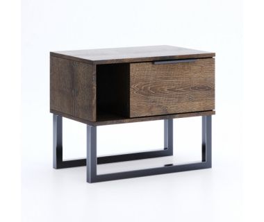 Прикроватная тумба 1шх, спальня Квадро, Миромарк, KV-51-OF