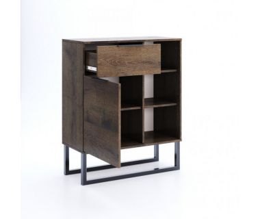 КОМОД 1дв 1шх, спальня Квадро, Миромарк, KV-61-OF