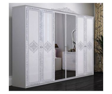 Шкаф 6дв, спальня Луиза, Миромарк, LZ-16-WB