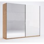 Шкаф-купе 2,5 м, Двери Глянец Белый, зеркало, модульна система Асти, Миромарк, AS-18-WB