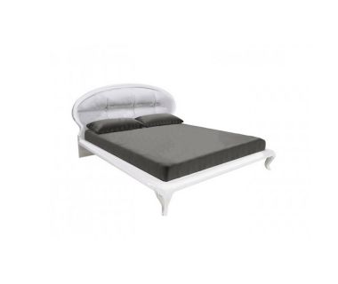 Кровать с каркасом, мягкая спинка, спальня Империя, Миромарк, МР-37-WB