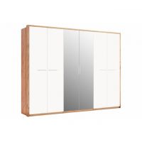 Шафа 6дв дзеркало (глянець), спальня Нікі, Міромарк, NK-16-WB
