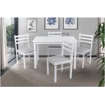 Кухонный комплект Джерси, стол и 4 стула, белый