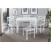 Кухонный комплект Джерсі, стіл та 4 стільці, білий в інтернет магазині "Меблі Даром"