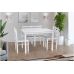 Кухонный комплект Джерсі, стіл та 4 стільці, білий в інтернет магазині "Меблі Даром"