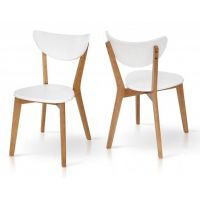 Стілець Фокс Т білий, дерево бук, Мікс Меблі Колібрі