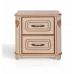 Стефания Тумба прикроватная из масива дерева ясеня, белая или бежевая Микс Мебель Элит в интернет-магазине "Мебли Даром"