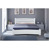 Сабріна ліжко з дерева вільхи, колір білий Мікс Мебель Елегант