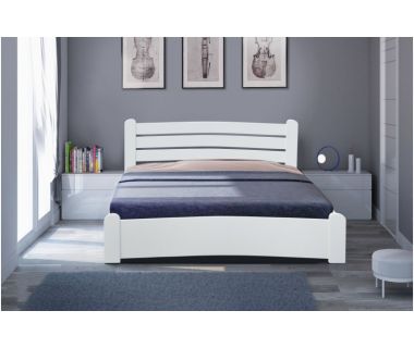 Сабрина кровать из дерева ольхи, цвет белый Микс Мебель Элегант