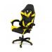 Геймеркое компьютерное кресло Слим черное с желтым с подголовником в интернет-магазине "Мебли Даром"