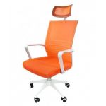 Компьютерное кресло Зум Orange с сеткой и подголовником