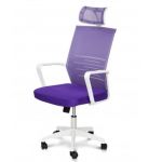 Компьютерное кресло Зум Very Peri с сеткой и подголовником