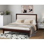 Аксіома горіх дерев'яне ліжко з м'якою спинкою Мікс Меблі Артеміда