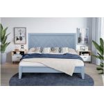 Ліжко двоспальне Артеміда МДФ, сіре з патиною Мікс-Меблі