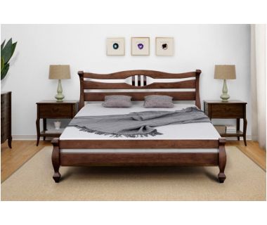 Ліжко двоспальне Далас дерев'яне горіх Мікс-Меблі Ліжко двоспальне Далас дерев'яне горіх Мікс-Меблі