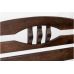 Ліжко двоспальне Далас дерев'яне горіх Мікс-Меблі
