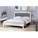Геліос біле дерев'яне ліжко з м'якою спинкою Мікс Меблі Артеміда