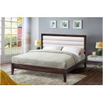 Геліос горіх дерев'яне ліжко з м'якою спинкою Мікс Меблі Артеміда