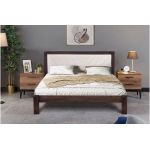 Заріна горіх дерев'яне ліжко з м'якою спинкою Мікс Меблі Артеміда