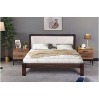 Заріна горіх дерев'яне ліжко з м'якою спинкою Мікс Меблі Артеміда