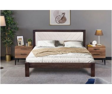 Заріна горіх дерев'яне ліжко з м'якою спинкою Мікс Меблі Артеміда Заріна горіх дерев'яне ліжко з м'якою спинкою Мікс Меблі Артеміда