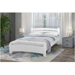 Ліжко двоспальне Злата дерев'яне біле Мікс-Меблі