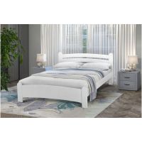 Кровать двуспальная Злата белая деревянная Микс-Мебель