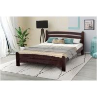 Кровать двуспальная Злата орех деревянная Микс-Мебель