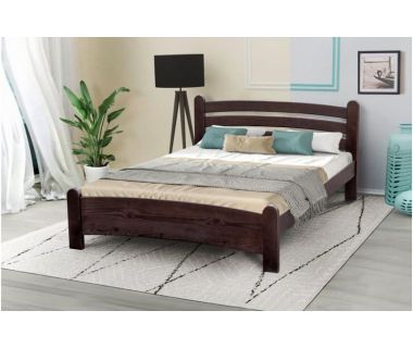 Ліжко двоспальне Злата дерев'яне горіх Мікс-Меблі Ліжко двоспальне Злата дерев'яне горіх Мікс-Меблі