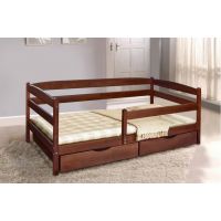 Ліжко односпальне Єва з ящиками і бічною планкою Марія Мікс-Меблі