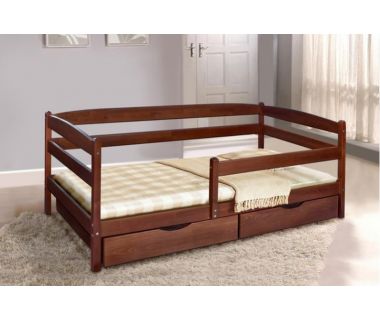 Ліжко односпальне Єва з ящиками і бічною планкою Марія Мікс-Меблі Ліжко односпальне Єва з ящиками і бічною планкою Марія Мікс-Меблі