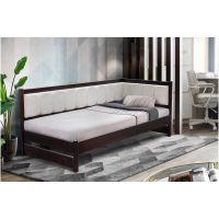 Кровать угловая Лили темный орех Микс-Мебель Уют