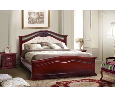 Ліжко двоспальне Маргарита, каштан Мікс Меблі Эліт Ліжко двоспальне Маргарита, каштан Мікс Меблі Эліт
