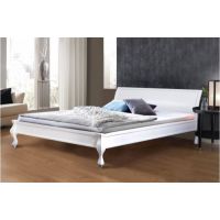 Ліжко двоспальне біле Ніколь (Сосна) Мікс Меблі Уют