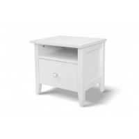 Тумба приліжкова Геліос біла з дерева Мікс Меблі