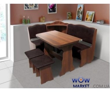 Кухонний куточок Симфонія (комплект) горіх темний шоколад Мікс Меблі Кухонний куточок Симфонія (комплект) горіх темний шоколад Мікс Меблі