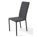 Стілець Соло ніжки чорні, тканина сіра EximTextil Челсі 95 в інтернет магазині "Меблі Даром"