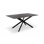 Гринвич керамический стол обеденный не раскладной, мрамор черный