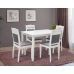 Кухонный комплект Бродвей, стол и 4 стула, белый Микс Мебель в интернет-магазине "Мебли Даром"