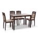 Кухонный комплект Бродвей, стол и 4 стула, темный орех Микс Мебель в интернет-магазине "Мебли Даром"