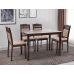 Кухонный комплект Бродвей, стол и 4 стула, темный орех Микс Мебель в интернет-магазине "Мебли Даром"