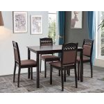 Кухонный комплект Бродвей, стол и 4 стула, венге шоколад Микс Мебель