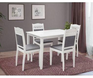 Кухонный комплект Бродвей, стіл та 4 стільці, білий Мікс Меблі Кухонный комплект Бродвей, стіл та 4 стільці, білий Мікс Меблі